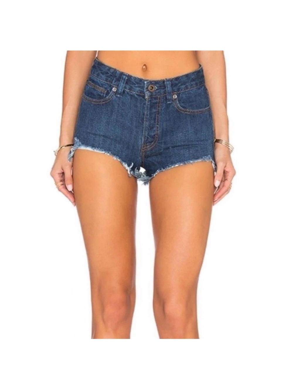 FREE PEOPLE LOGAN CUTOFF FESTIVAL JEAN SHORTS